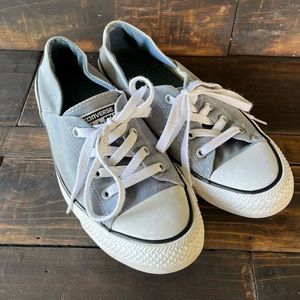 Blue Converse All Star Low Sneakers